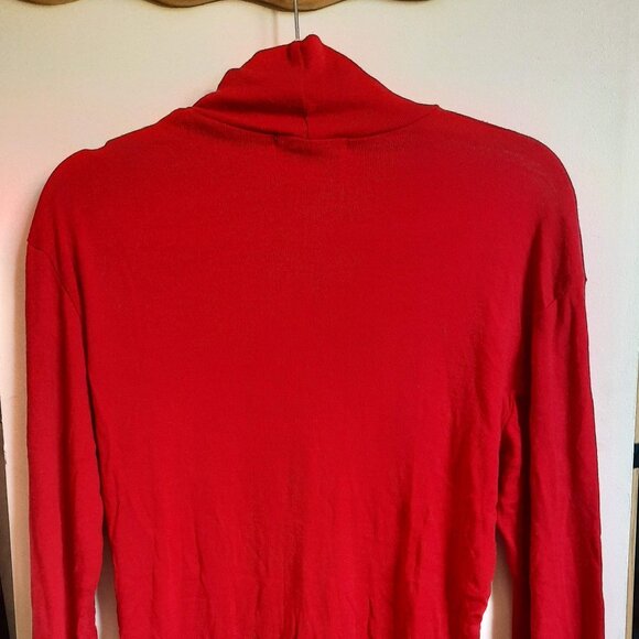 Simple Merino turtleneck in red/rouge size xlarge - Picture 3 of 12